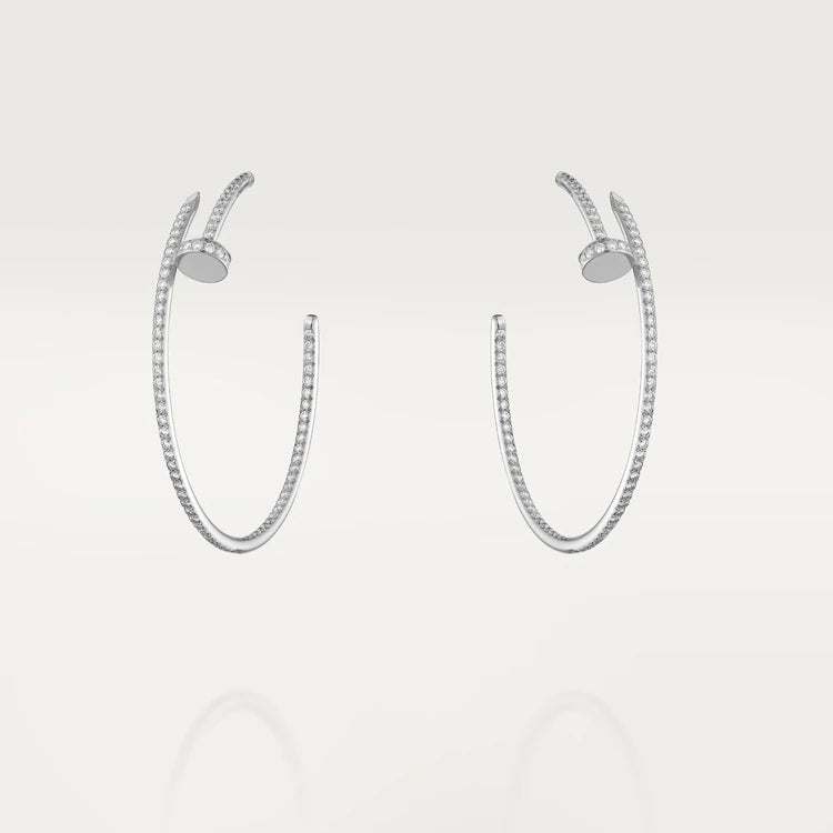 CCjewelry JUSTE EARRINGS FULL DIAMONDS 1.8MM