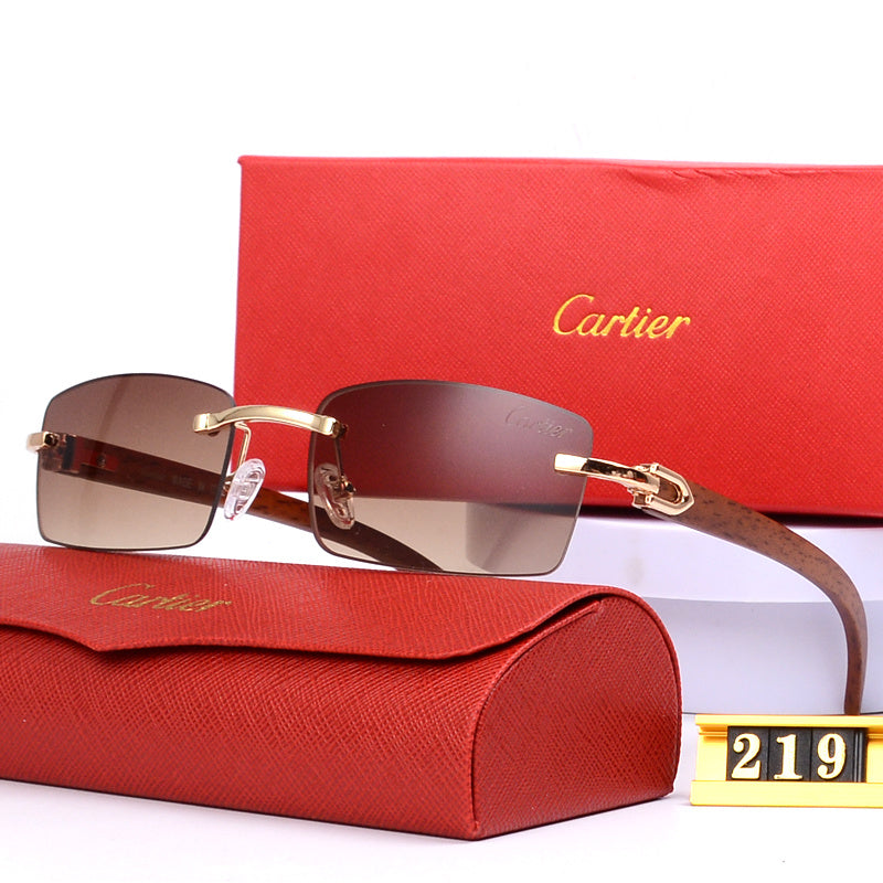 Trendy Oversized Fashion Sunglasses for Women & Men UV Protection Designer Shades Fashion Sunglasses Cart*er Series