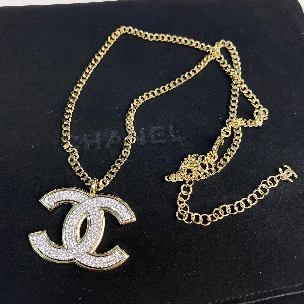 18K CC1 Diamond Gold Necklace, CHANE