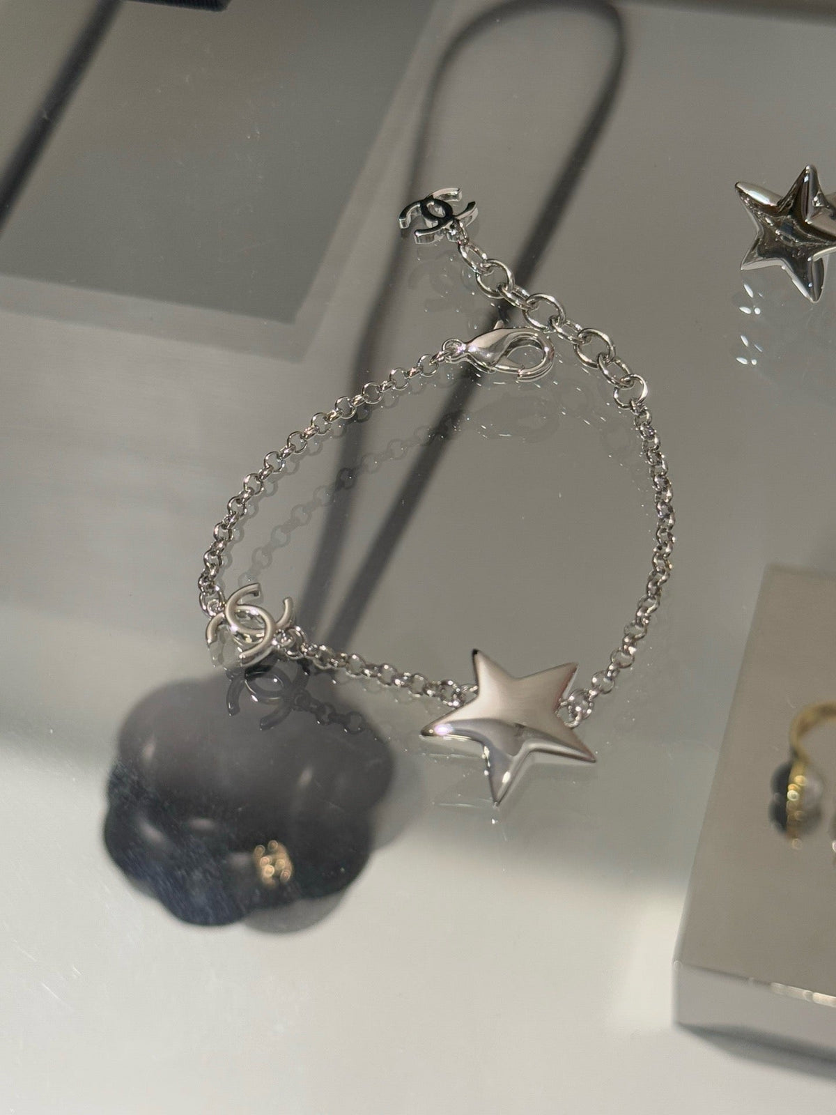 18K CC  -Style Elegant Pendant Bracelet for Women, CHANE