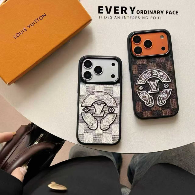 Fashion Aesthetic Shock Absorbing Protective Phone Case  L*V Series、Fashion Phone Case