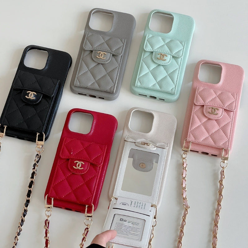 Fashion Aesthetic Shock Absorbing Protective Phone Case CH*NEL Series、Fashion Phone Case
