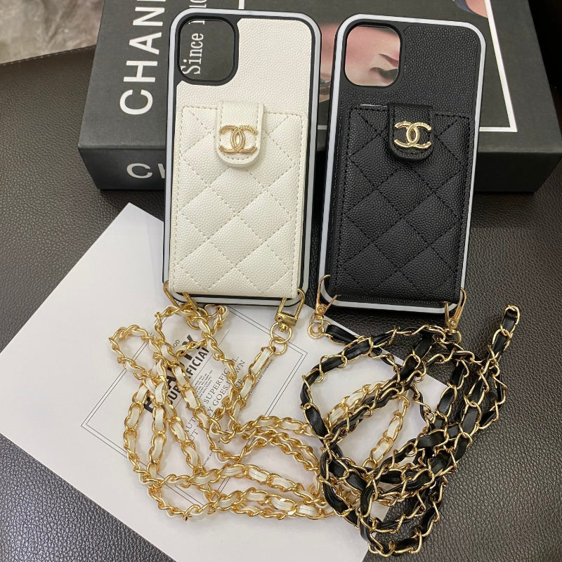 Fashion Aesthetic Shock Absorbing Protective Phone Case CH*NEL Series、Fashion Phone Case