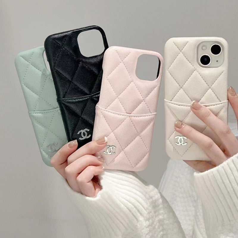 Fashion Aesthetic Shock Absorbing Protective Phone Case CH*NEL Series、Fashion Phone Case