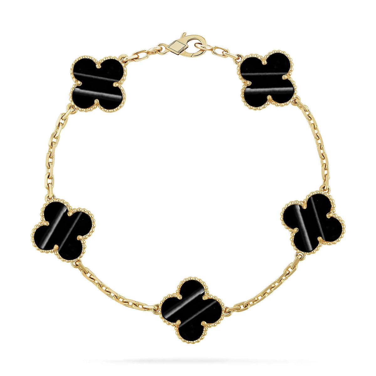 [CCjewelry ]New  CLOVER 5 MOTIF PULSAR STONE BRACELET COLLECTION