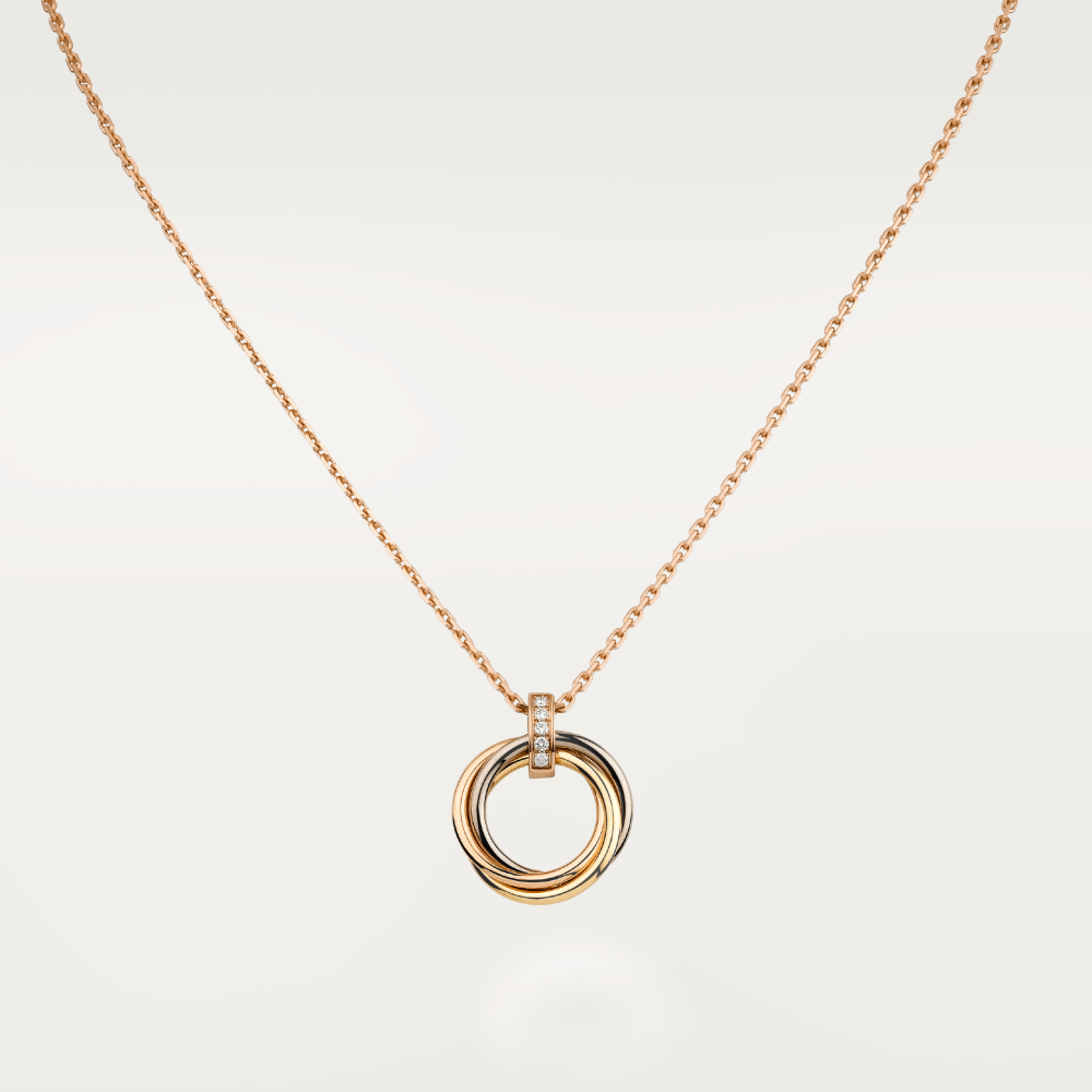CCjewelry TRINITY NECKLACE GOLD  DIAMONDS
