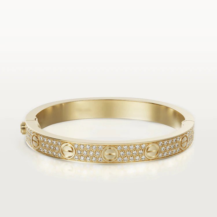 {💎CC JEWELRY}  LOVE BRACELET 6.1MM DIAMOND-PAVED
