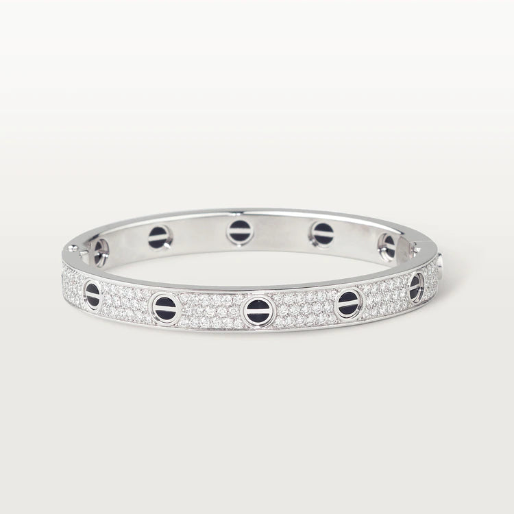{💎CC JEWELRY}  LOVE BRACELET 6.1MM DIAMOND-PAVED CERAMIC