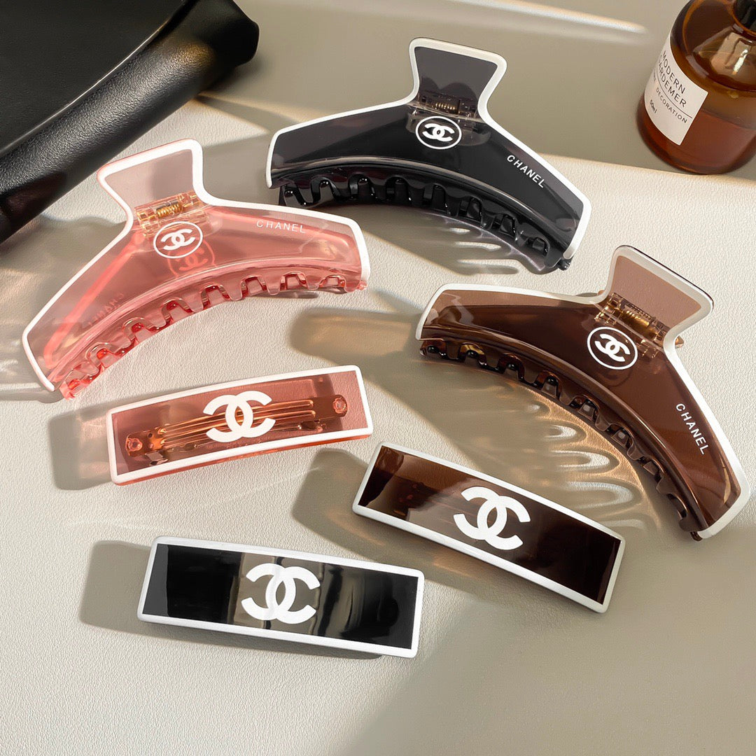 18K CC1 Pink Black Brown Hair Accessory, CHANE