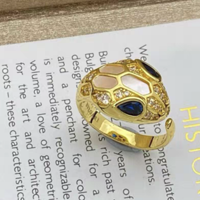 [BV JEWELRY]BRAND NEW ASSORTED SNAKE HEAD MOTHER OF PEARL RINGS