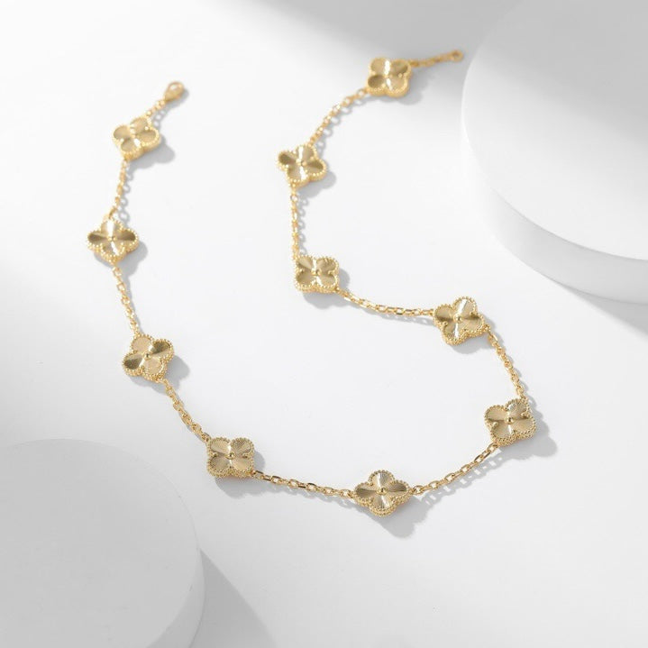 CCjewelry CLOVER 10 MOTIFS LASER NECKLACE