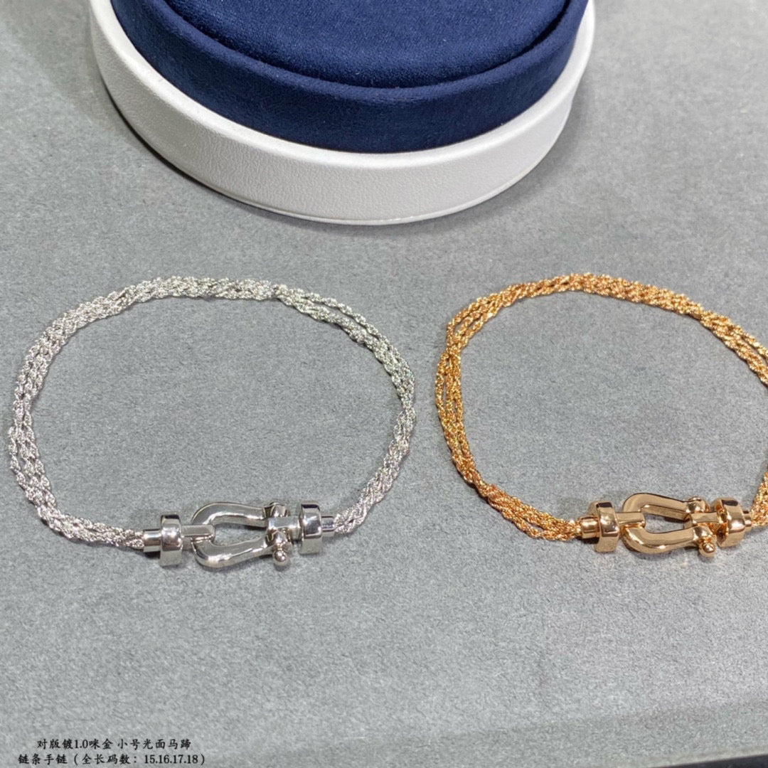CCjewelry FORCE SMALL HORSESHOE  DIAMOND CHAIN ROPE BRACELET FRED