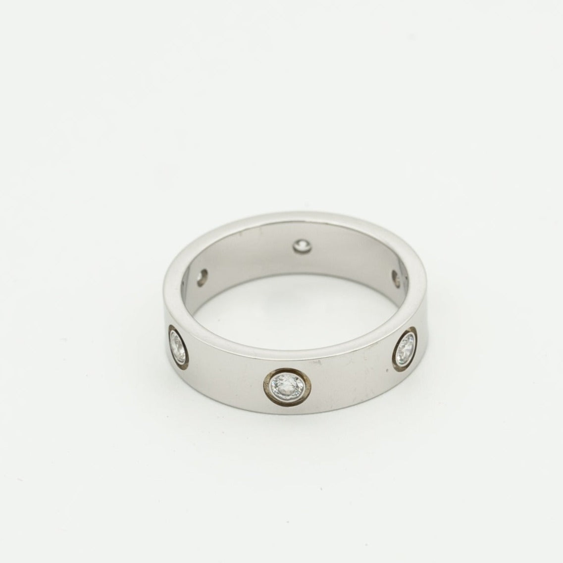 CCjewelry LOVE RING 5.5MM 6 DIAMONDS SILVER