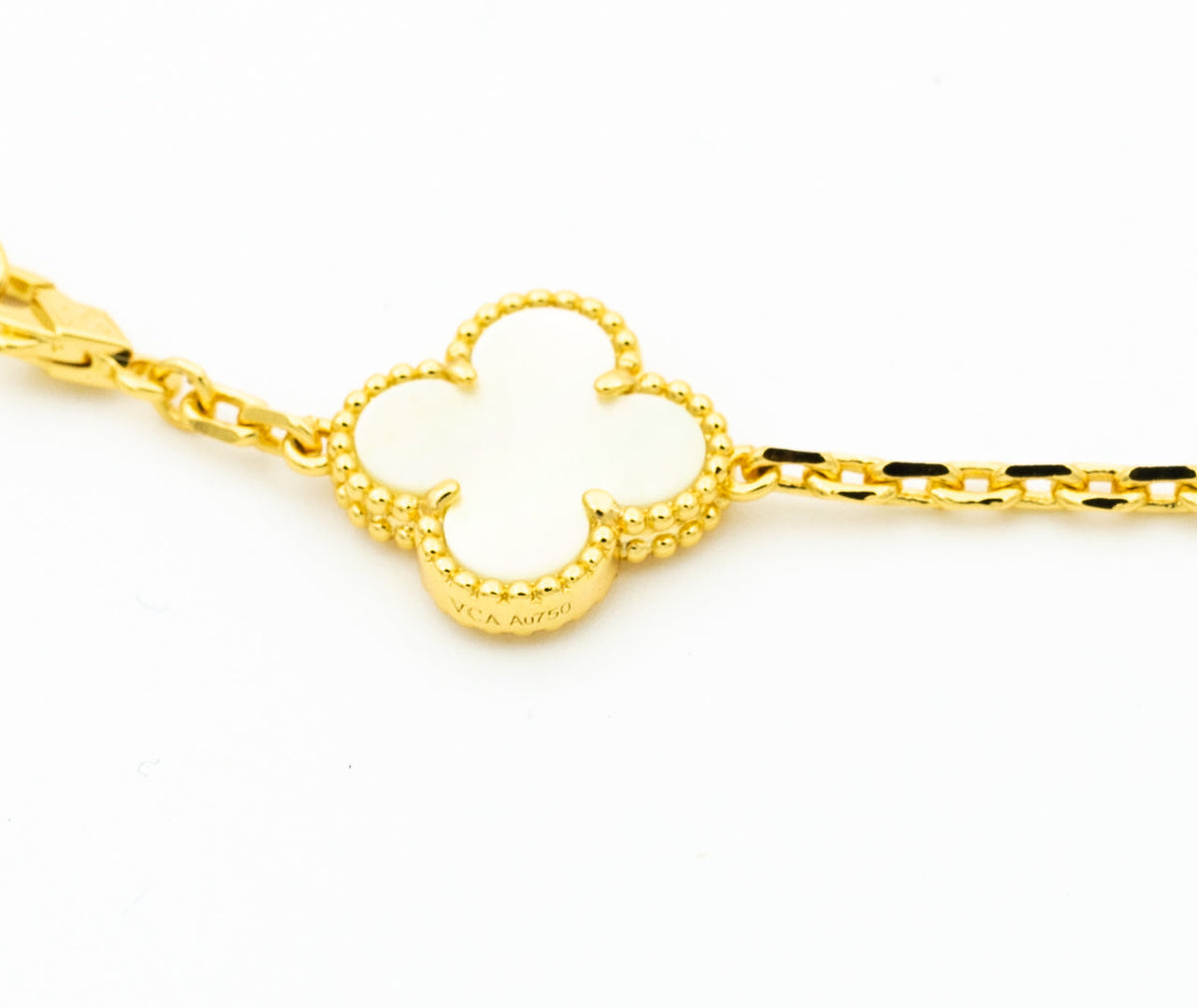 CCjewelry CLOVER BRACELET 5 MOTIFS ONYX MOP