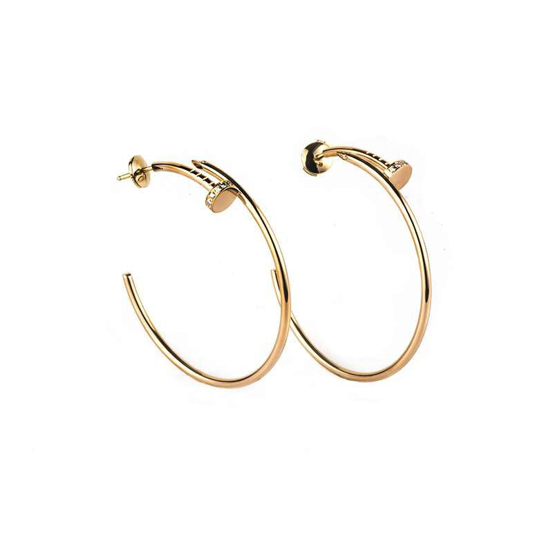 CCjewelry JUSTE EARRINGS GOLD DIAMONDS 1.8MM
