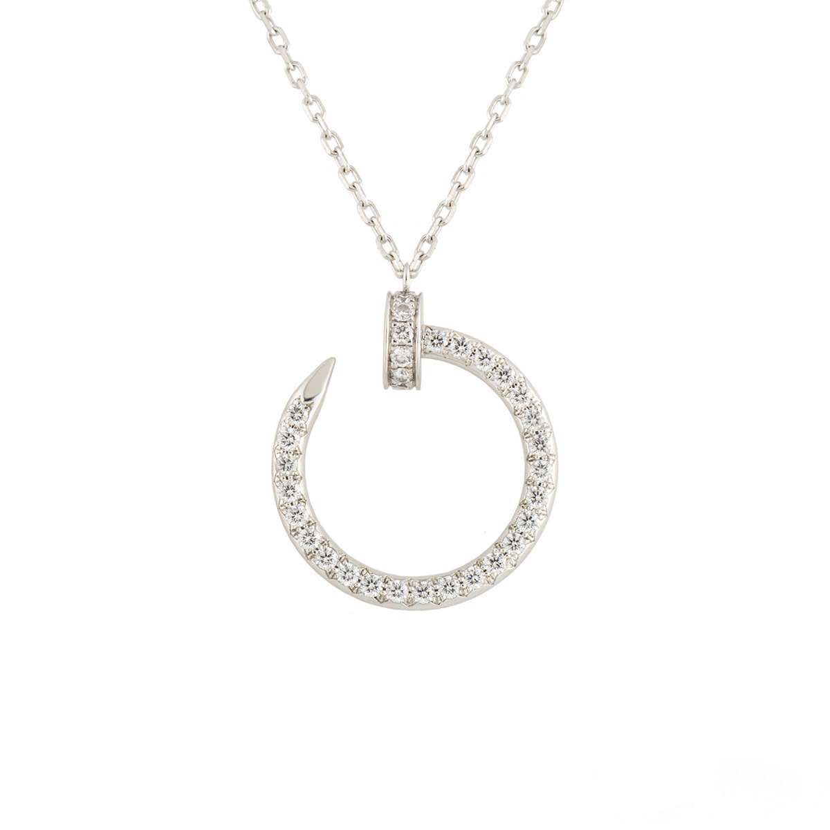 CCjewelry JUSTE NECKLACE SILVER DIAMONDS