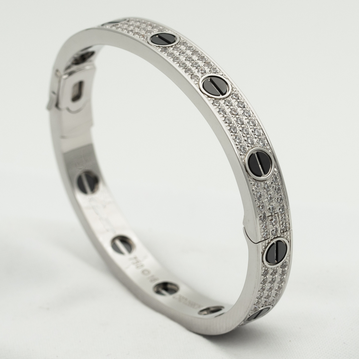 {💎CC JEWELRY}  LOVE BRACELET 6.1MM DIAMOND-PAVED CERAMIC