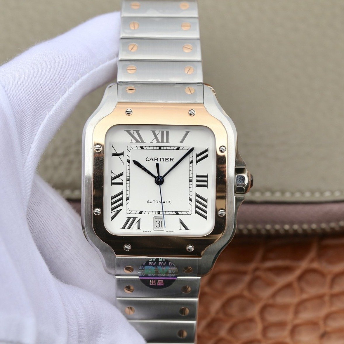 SANTOS DE CARTIE 39MM TWO-TONE CARTI WATCH