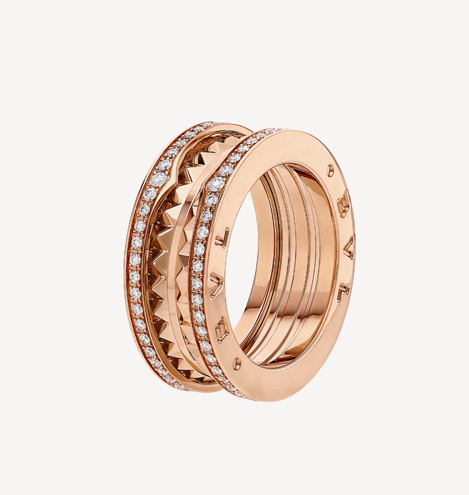 [BV JEWELRY]ZERO 1 ROCK DIAMOND PINK GOLD