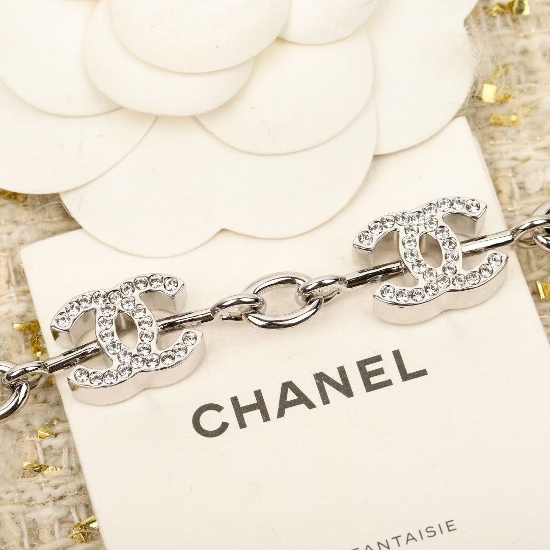 18K CC  -Style Elegant Pendant Bracelet for Women, CHANE