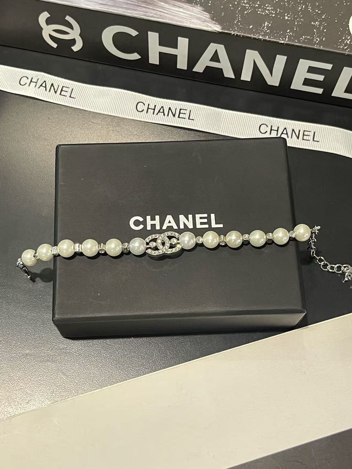 18K CC  -Style Elegant Pendant Bracelet for Women, CHANE