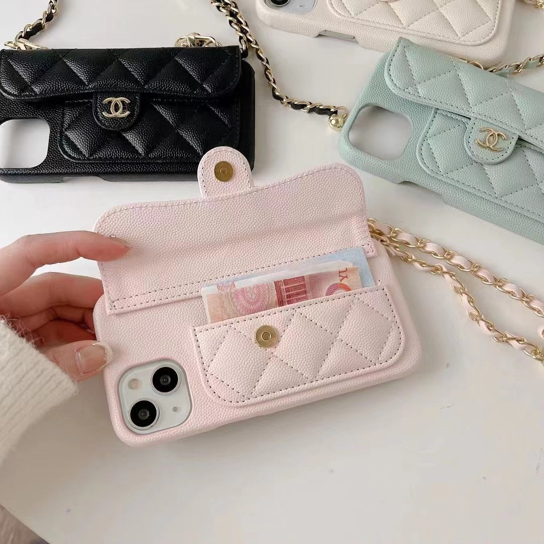 Fashion Aesthetic Shock Absorbing Protective Phone Case CH*NEL Series、Fashion Phone Case