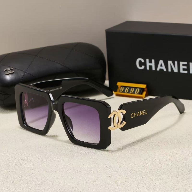 Trendy Oversized Fashion Sunglasses for Women & Men UV Protection Designer Shades Fashion Sunglasses CH*NEL Series
