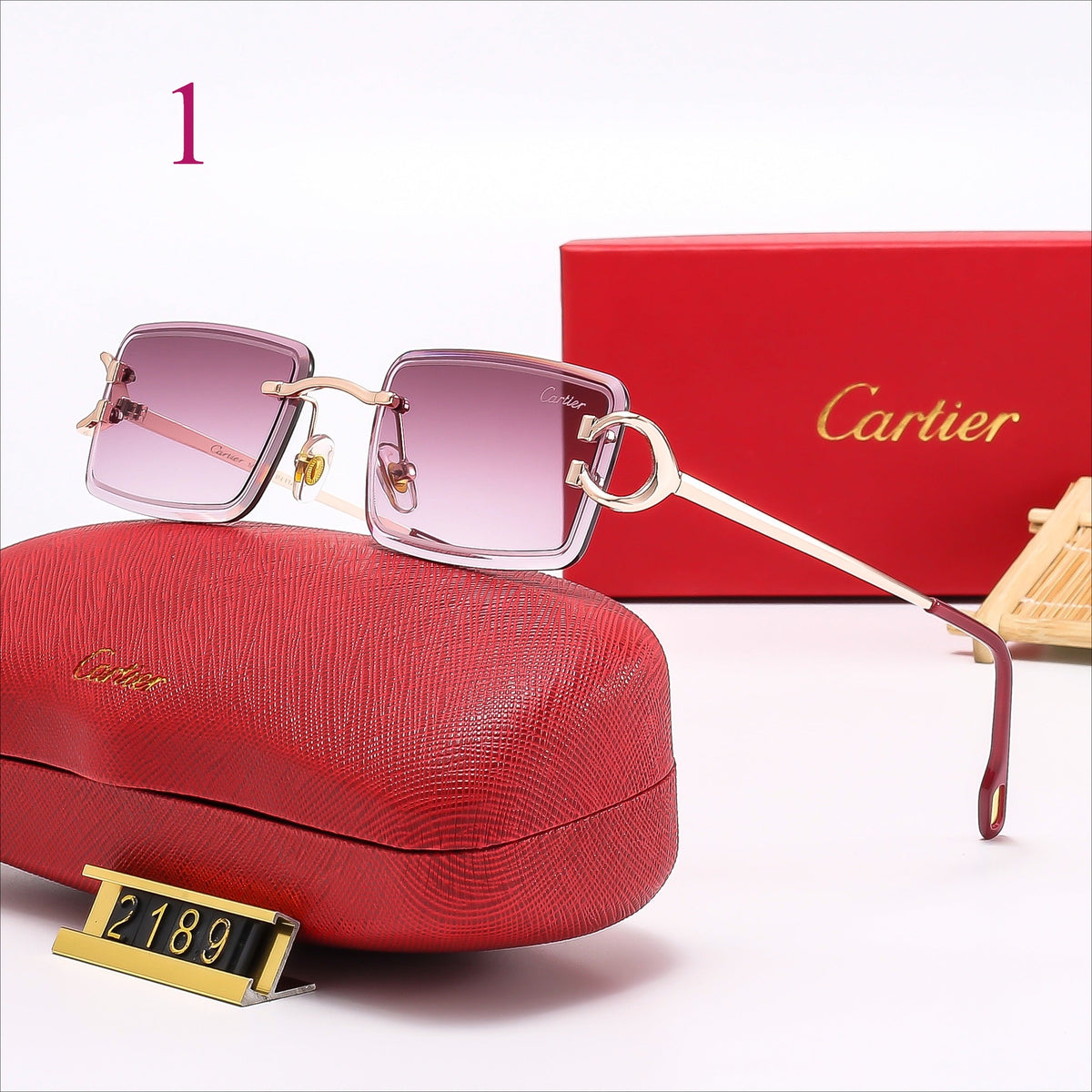 Trendy Oversized Fashion Sunglasses for Women & Men UV Protection Designer Shades Fashion Sunglasses Cart*er Series