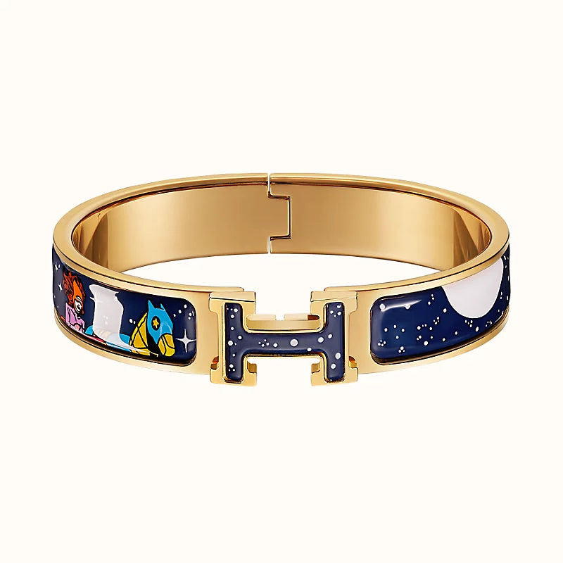 CCjewelry H STAR AND MOON BRACELET 12MM HERME