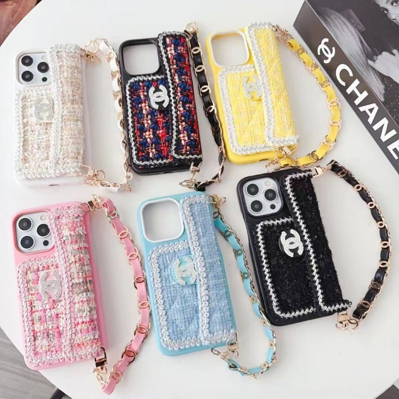 Fashion Aesthetic Shock Absorbing Protective Phone Case CH*NEL Series、Fashion Phone Case