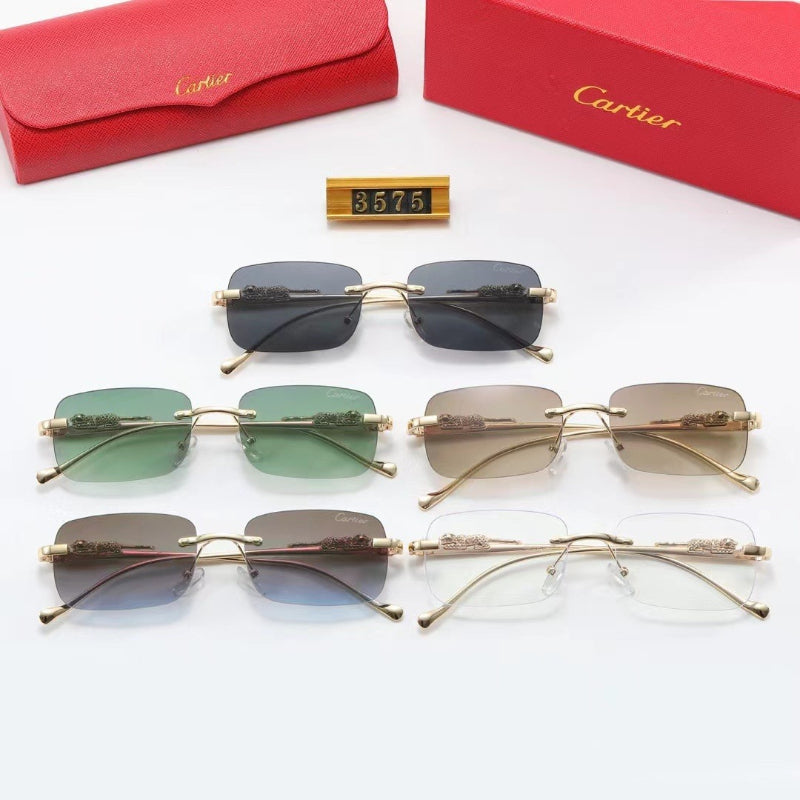 Trendy Oversized Fashion Sunglasses for Women & Men UV Protection Designer Shades Fashion Sunglasses Cart*er Series