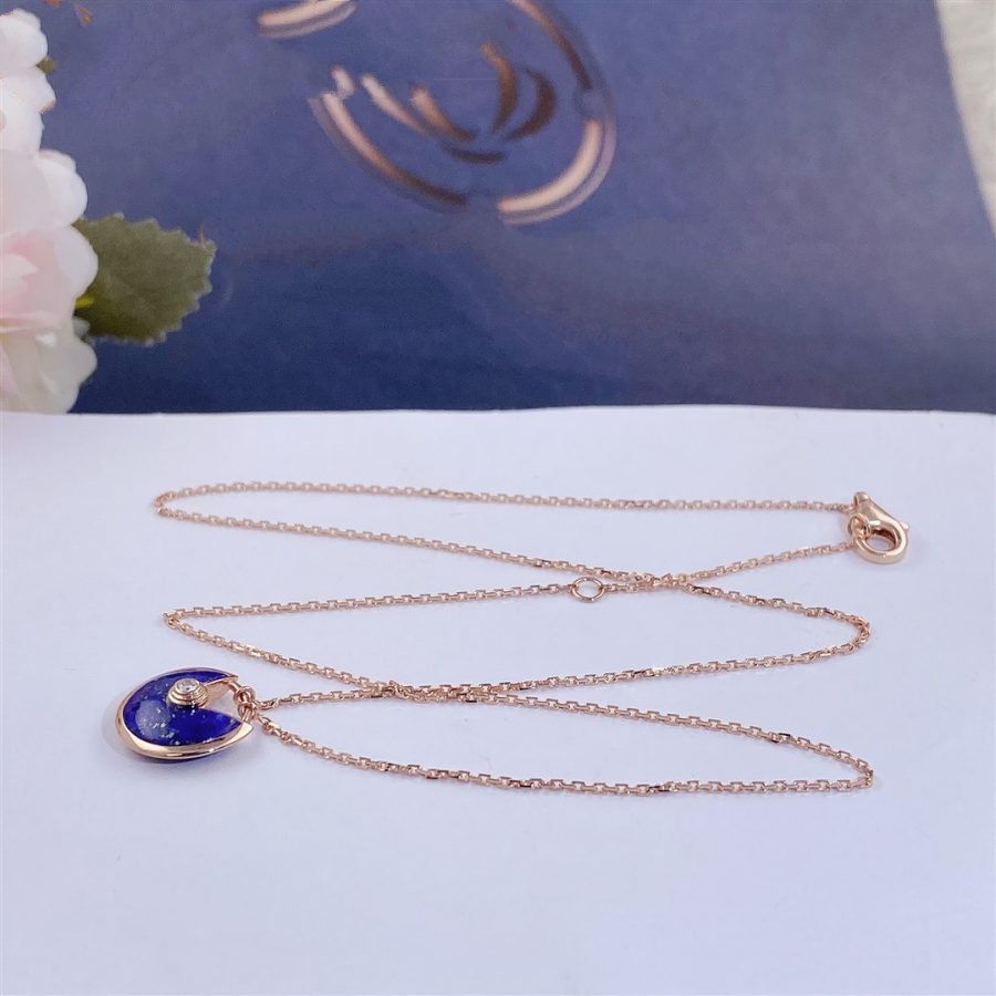 CCjewelry AMULETTE ROSE GOLD AGATE NECKLACE