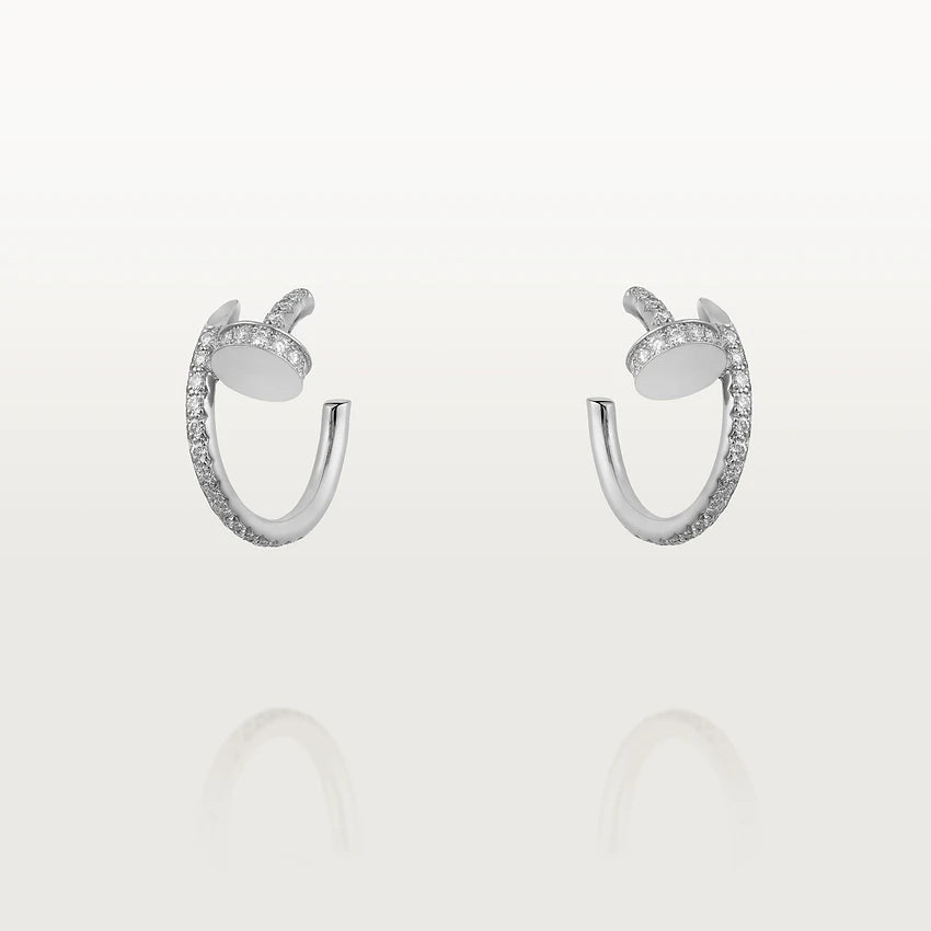 CCjewelry JUSTE EARRINGS 12.75MM SILVER DIAMOND