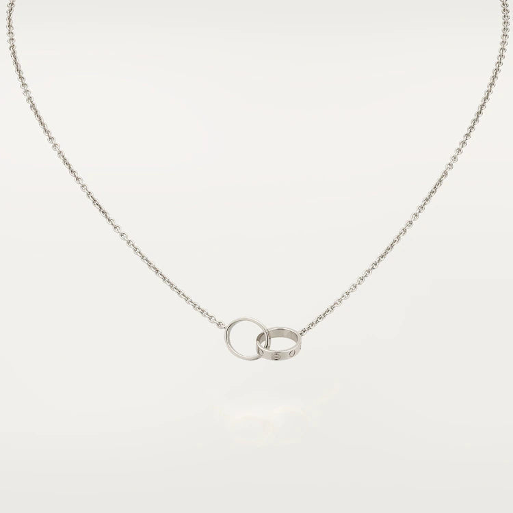 CCjewelry LOVE NECKLACE PINK GOLD AND SILVER