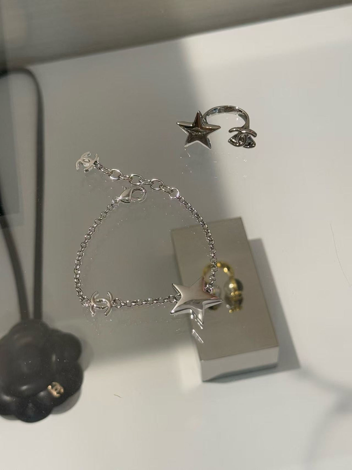 18K CC  -Style Elegant Pendant Bracelet for Women, CHANE