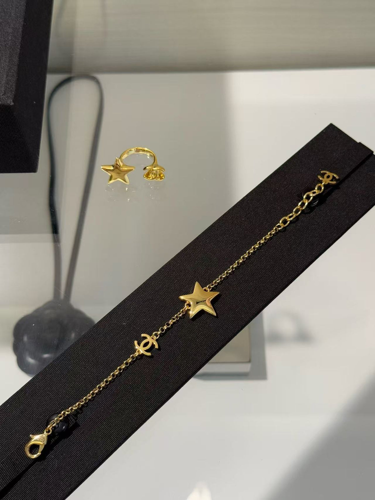 18K CC  -Style Elegant Pendant Bracelet for Women, CHANE