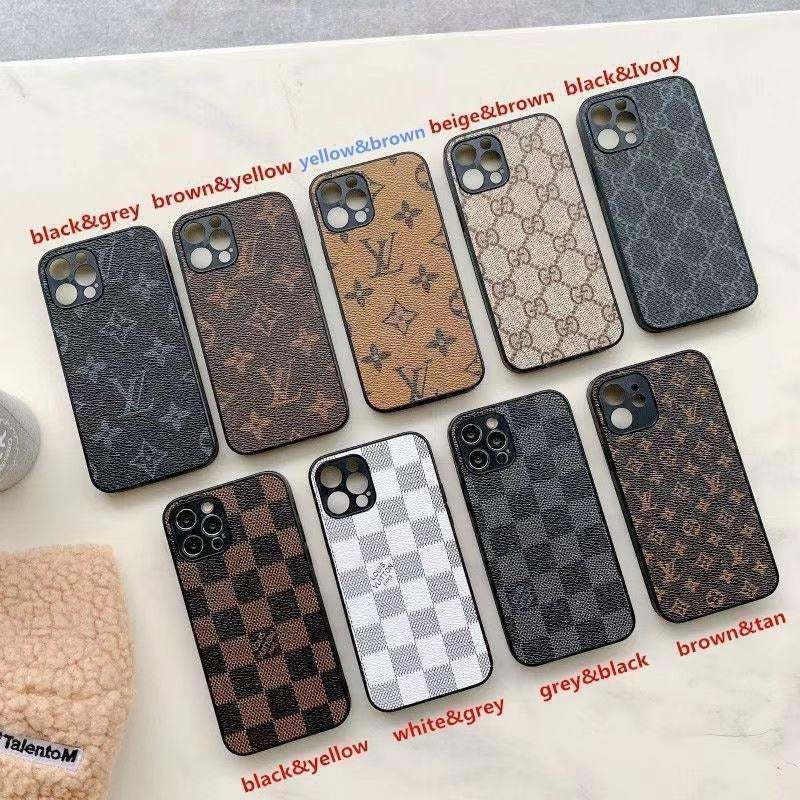 Fashion Aesthetic Shock Absorbing Protective Phone Case L*V Series、Fashion Phone Case