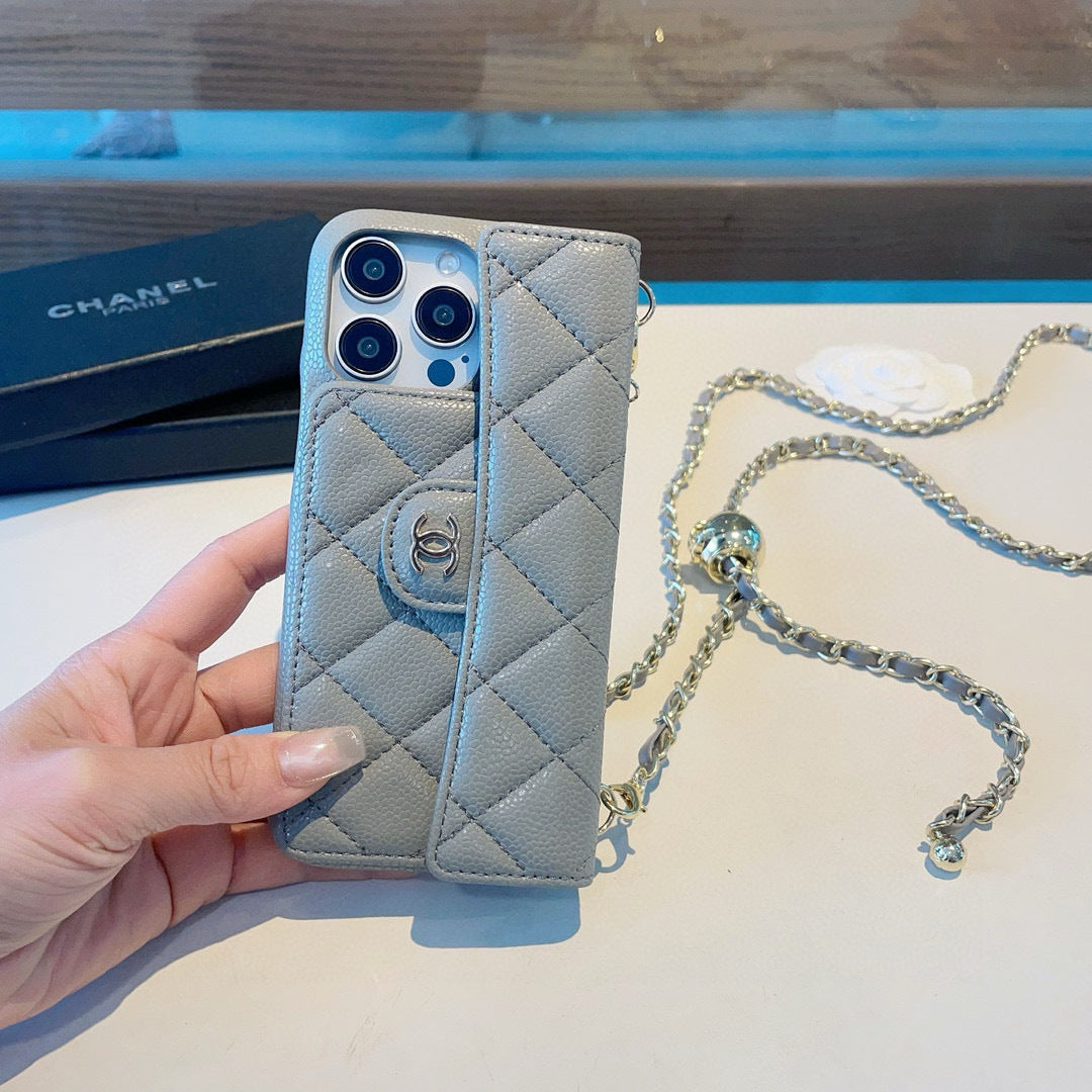 Fashion Aesthetic Shock Absorbing Protective Phone Case CH*NEL Series、Fashion Phone Case