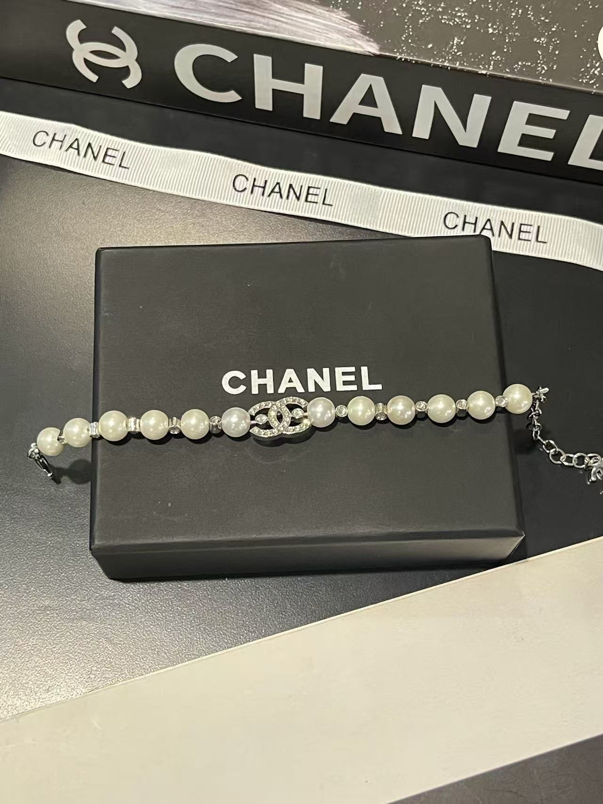 18K CC  -Style Elegant Pendant Bracelet for Women, CHANE