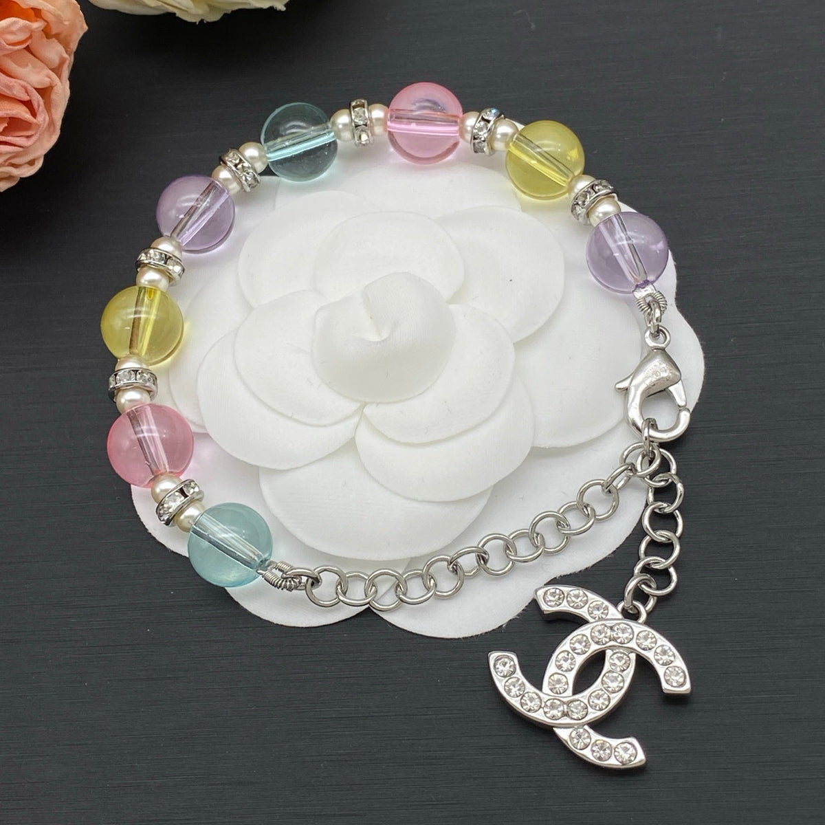 18K CC1 Color Bead Bracelet, CHANE