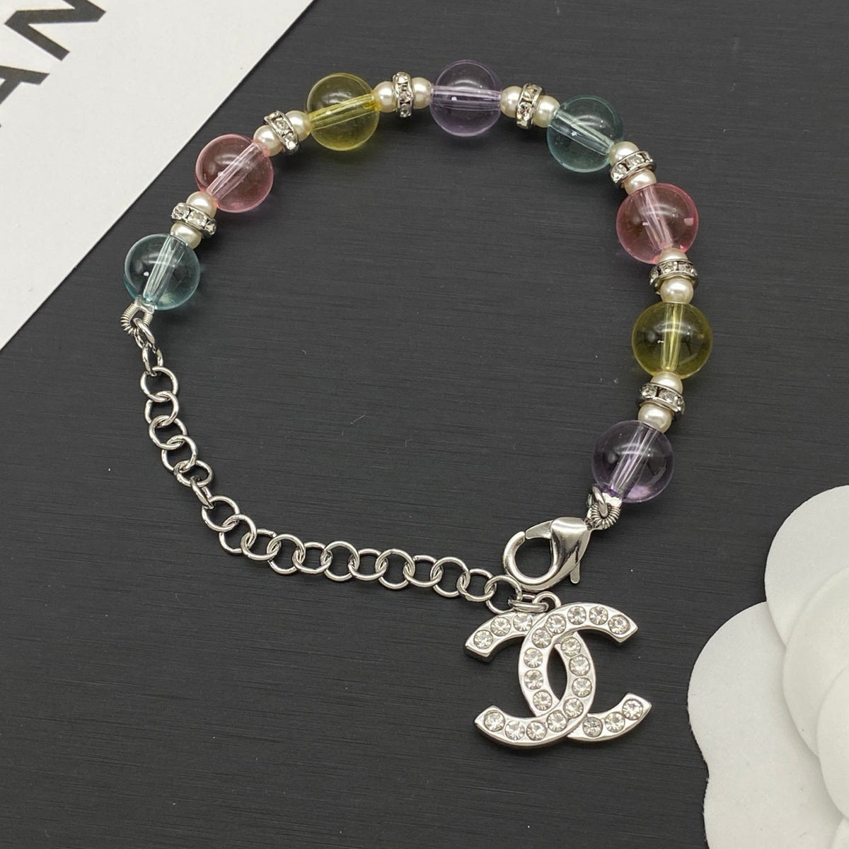 18K CC1 Color Bead Bracelet, CHANE