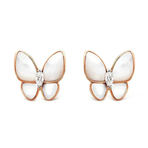 CCjewelry BUTTERFLY MOP DIAMOND EARRINGS