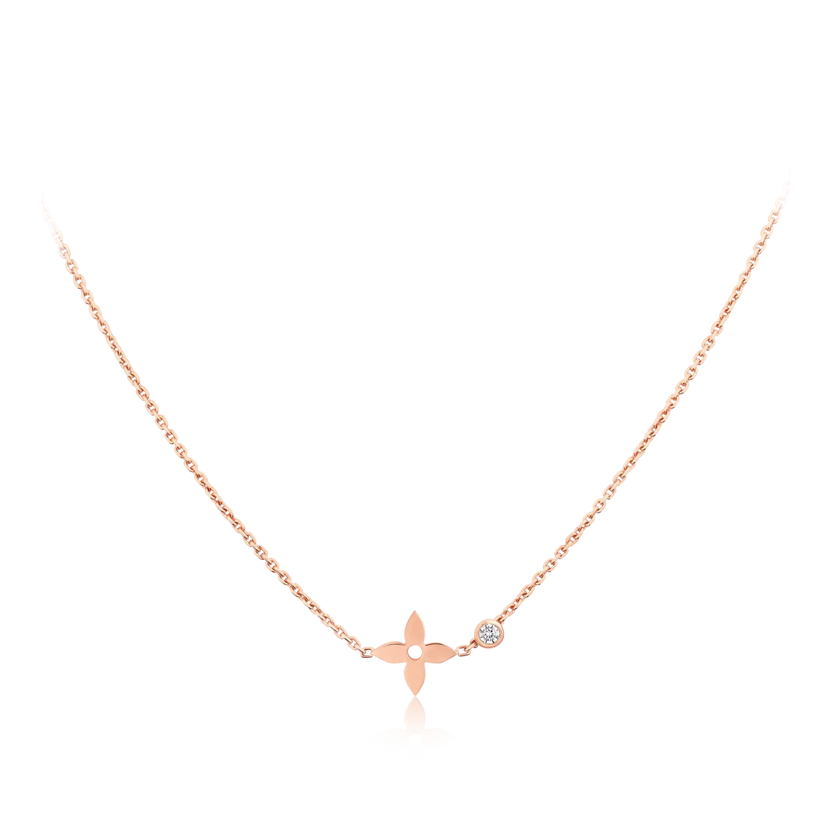 CCjewelry BLOSSOM PENDANT PINK GOLD AND DIAMOND L.V