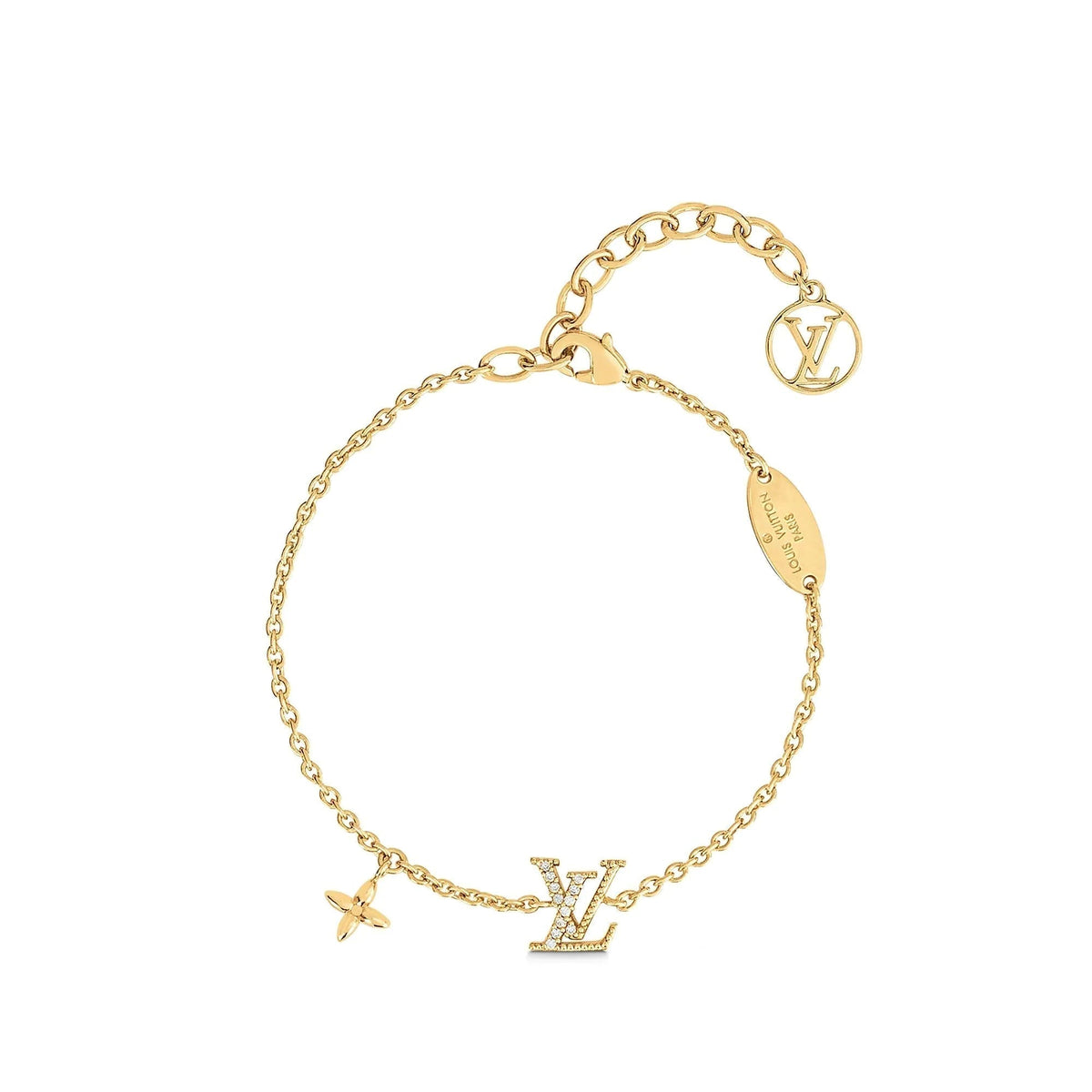 CCjewelry LOGO STAR MOTIF GOLD BRACELET L.V