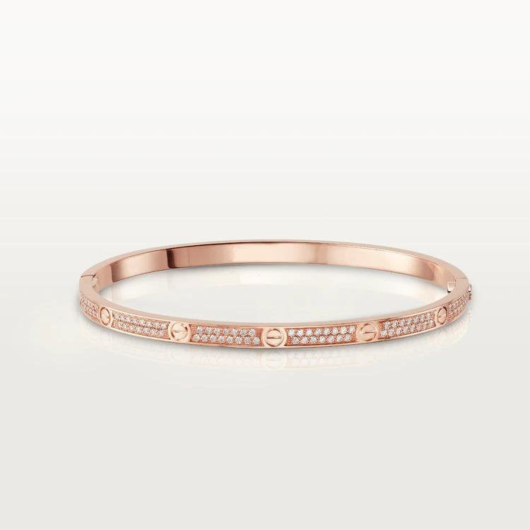{💎CC JEWELRY}  LOVE BRACELET 3.65MM DIAMOND-PAVED