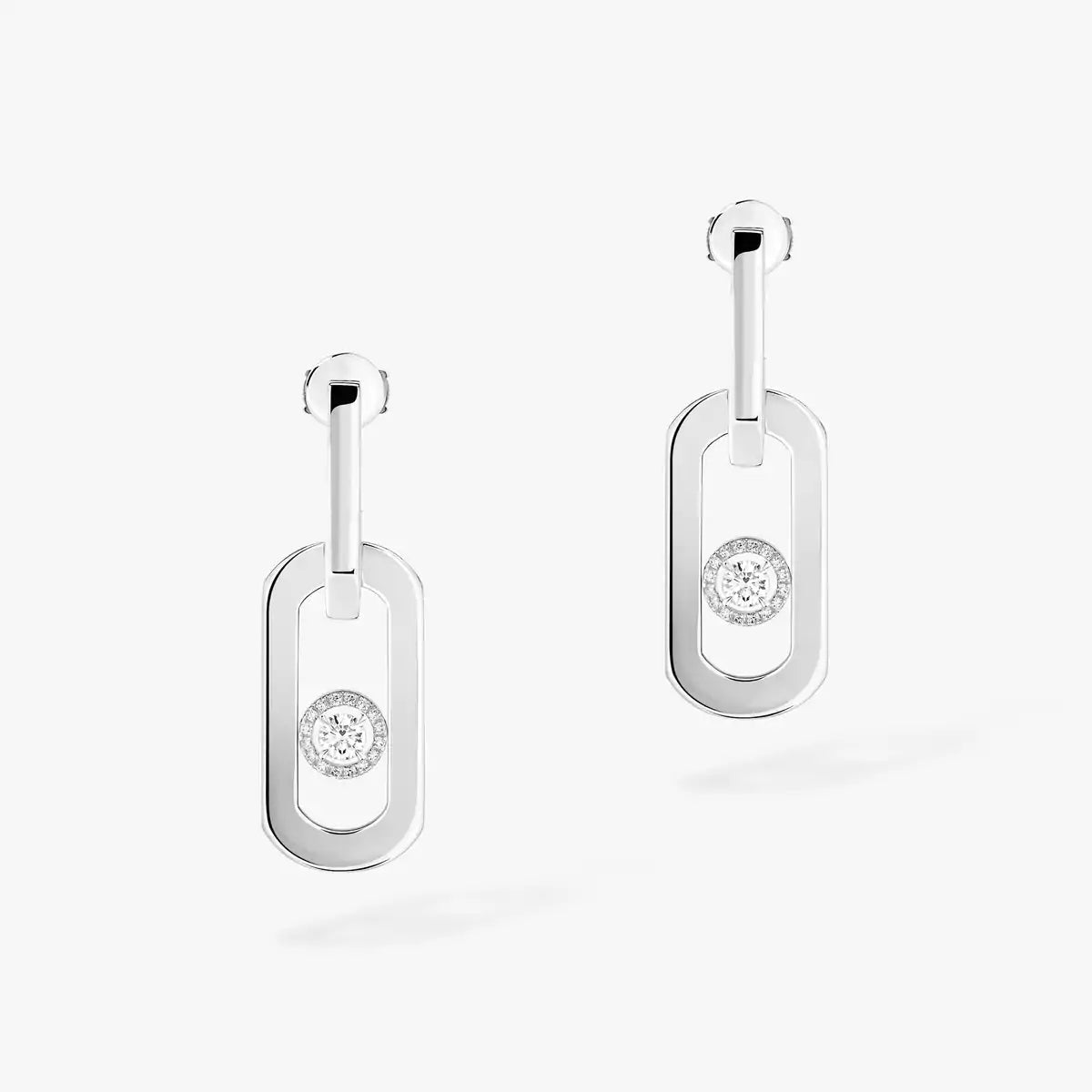 [CC ]So Move XL Diamond Pendant Earrings MESSIKA