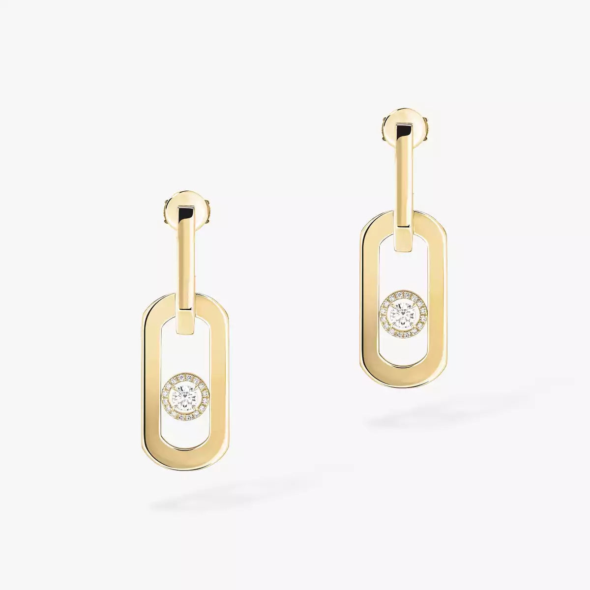 [CC ]So Move XL Diamond Pendant Earrings MESSIKA