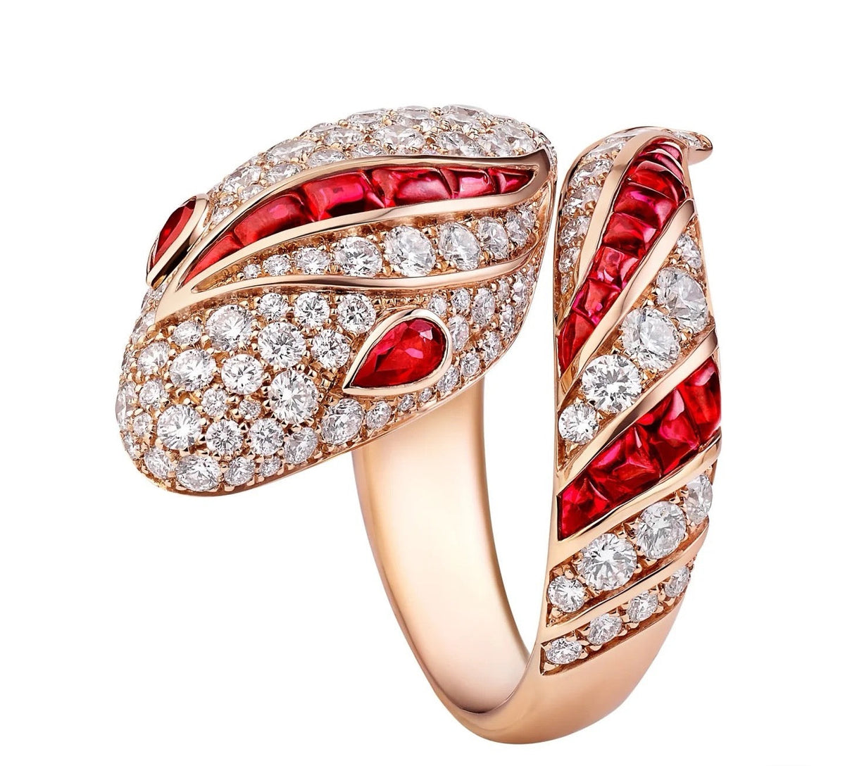 [BV JEWELRY]BRAND NEW LUXURY RED SNAKE RING
