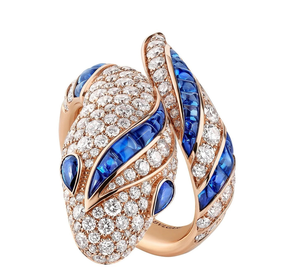 [BV JEWELRY]BRAND NEW LUXURY BLUE SNAKE RING