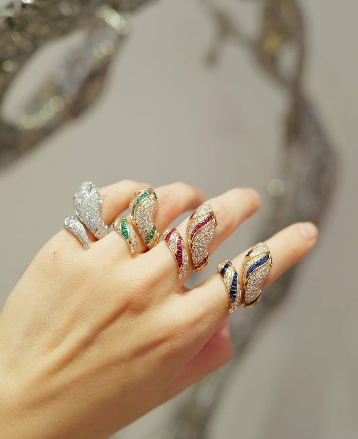 [BV JEWELRY]BRAND NEW LUXURY SILVER SNAKE RING